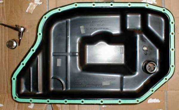 clean oilpan with gasket